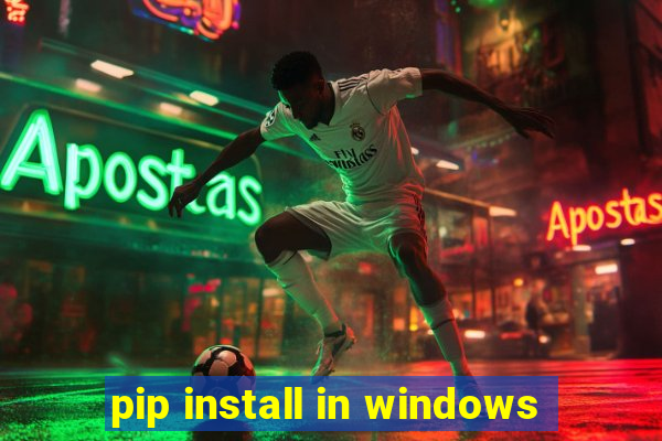 pip install in windows